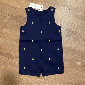 Janie and Jack Romper sailboats 6m-12m